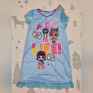 LOL girl's pajama dress